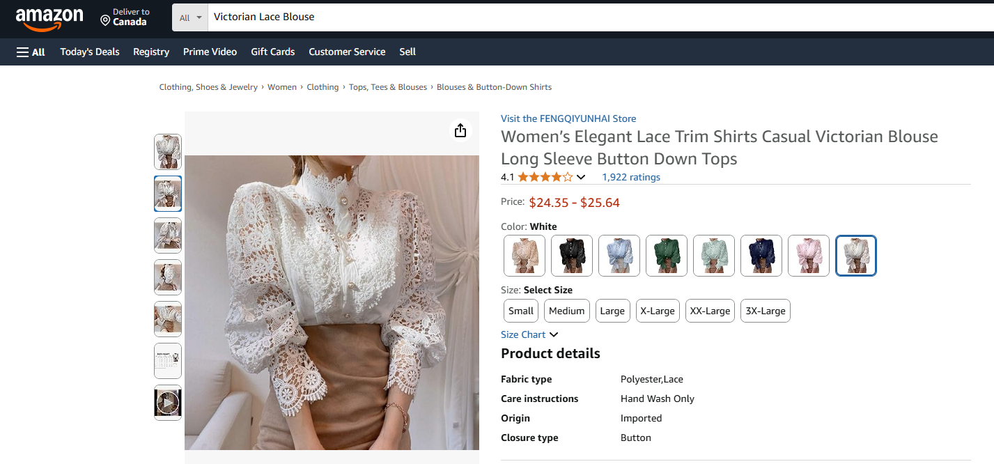 Victorian Lace Blouse